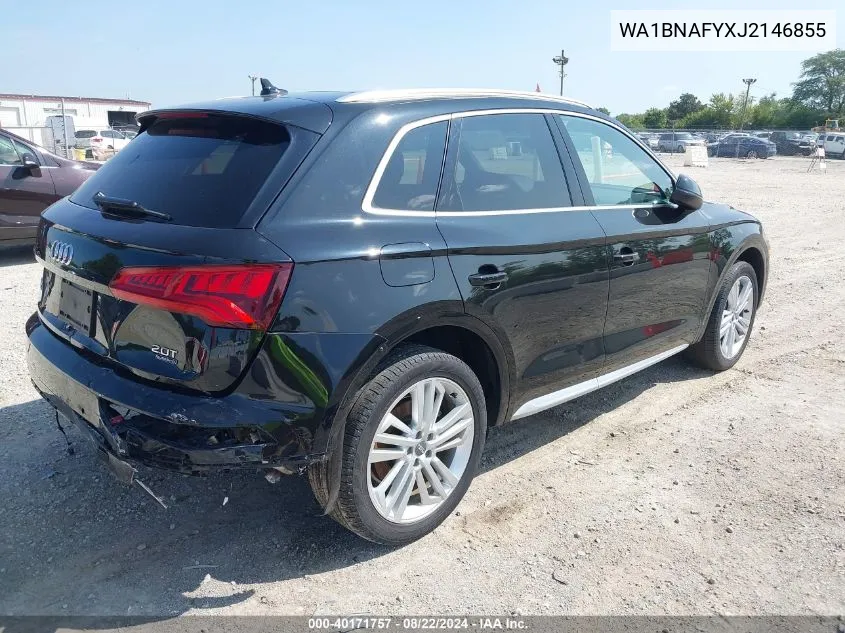 2018 Audi Q5 2.0T Premium/2.0T Tech Premium VIN: WA1BNAFYXJ2146855 Lot: 40171757