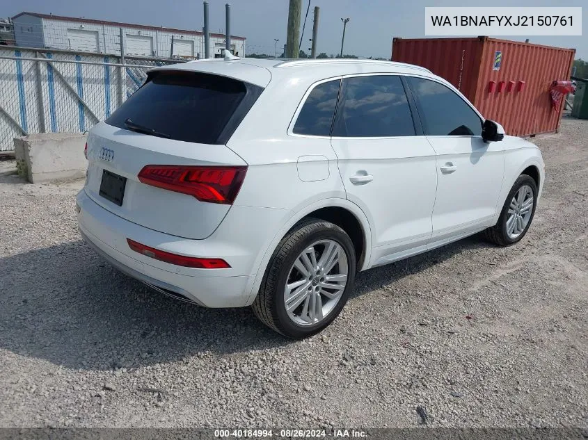 WA1BNAFYXJ2150761 2018 Audi Q5 2.0T Premium/2.0T Tech Premium