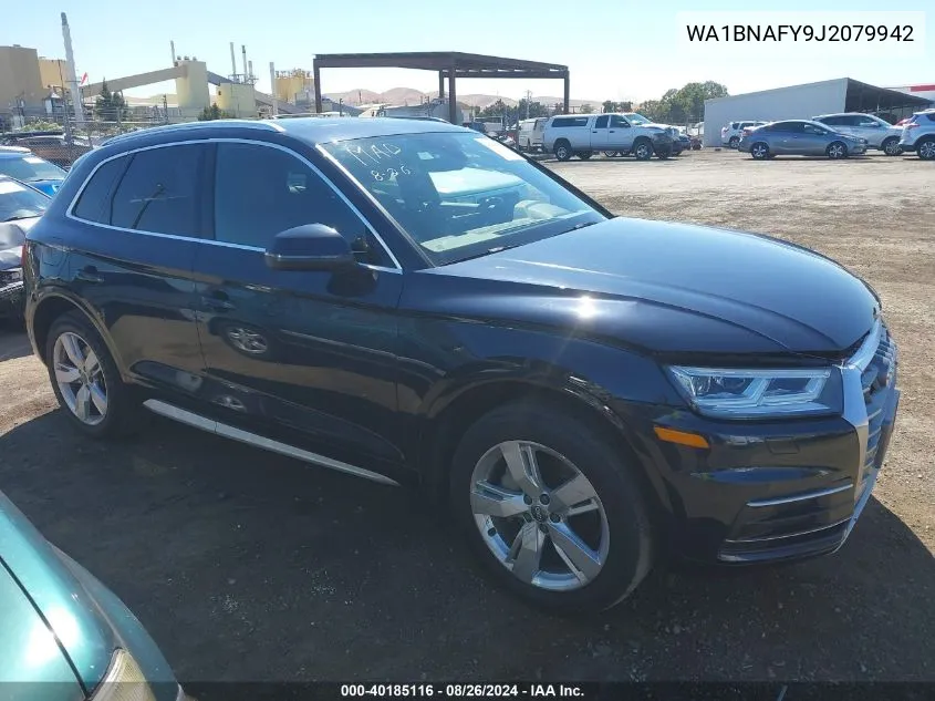 2018 Audi Q5 2.0T Premium/2.0T Tech Premium VIN: WA1BNAFY9J2079942 Lot: 40185116