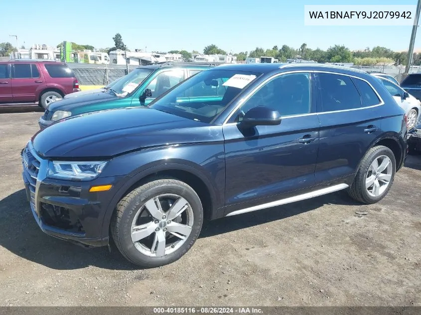 2018 Audi Q5 2.0T Premium/2.0T Tech Premium VIN: WA1BNAFY9J2079942 Lot: 40185116