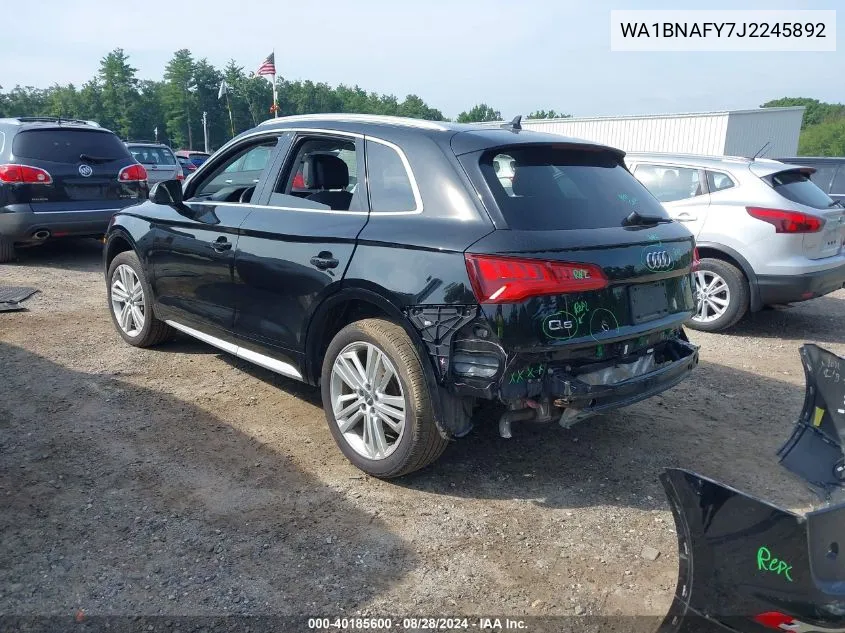 2018 Audi Q5 2.0T Premium/2.0T Tech Premium VIN: WA1BNAFY7J2245892 Lot: 40185600