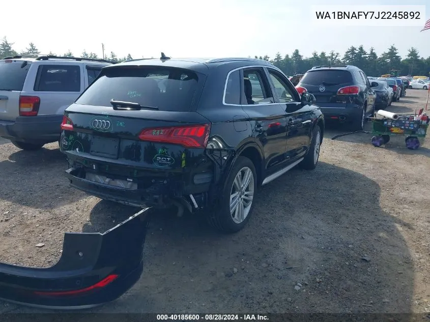 2018 Audi Q5 2.0T Premium/2.0T Tech Premium VIN: WA1BNAFY7J2245892 Lot: 40185600