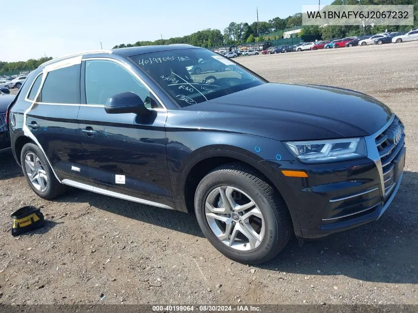 2018 Audi Q5 2.0T Premium/2.0T Tech Premium VIN: WA1BNAFY6J2067232 Lot: 40199064