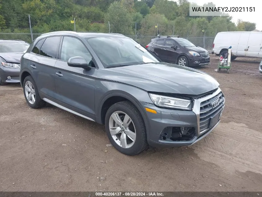 WA1ANAFY2J2021151 2018 Audi Q5 2.0T Premium/2.0T Tech Premium