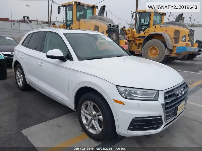 2018 Audi Q5 2.0T Premium/2.0T Tech Premium VIN: WA1ANAFY2J2019643 Lot: 40213919