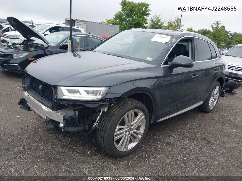 2018 Audi Q5 2.0T Premium/2.0T Tech Premium VIN: WA1BNAFY4J2248555 Lot: 40216935