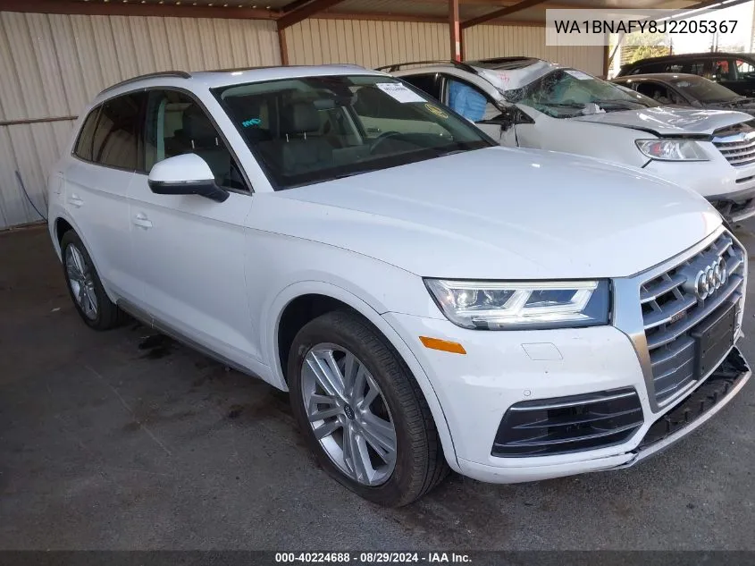 2018 Audi Q5 2.0T Premium/2.0T Tech Premium VIN: WA1BNAFY8J2205367 Lot: 40224688