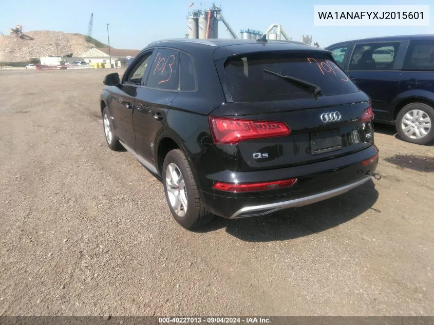 2018 Audi Q5 2.0T Premium/2.0T Tech Premium VIN: WA1ANAFYXJ2015601 Lot: 40227013