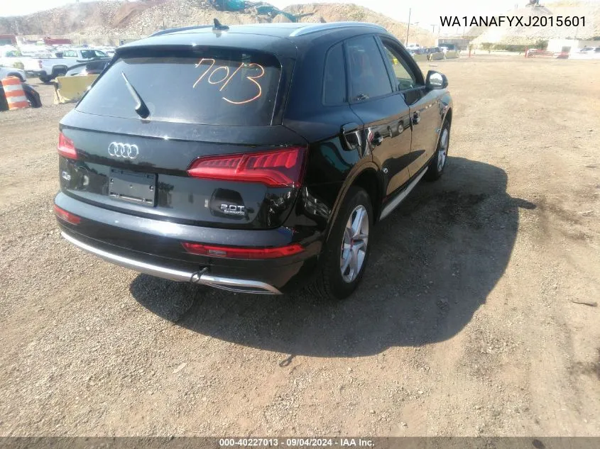 2018 Audi Q5 2.0T Premium/2.0T Tech Premium VIN: WA1ANAFYXJ2015601 Lot: 40227013