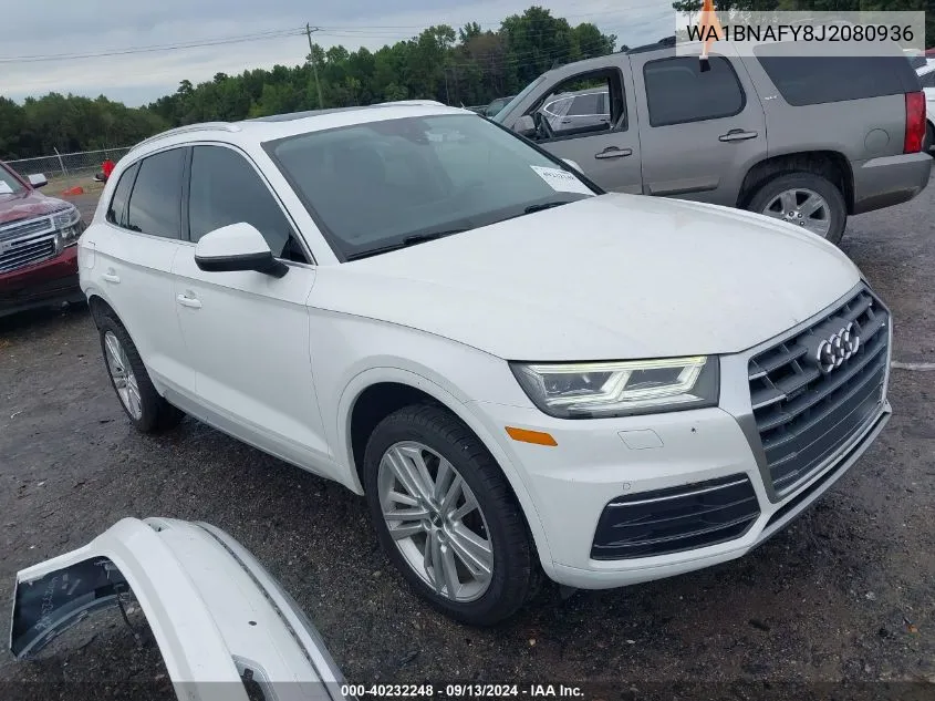 2018 Audi Q5 2.0T Premium/2.0T Tech Premium VIN: WA1BNAFY8J2080936 Lot: 40232248