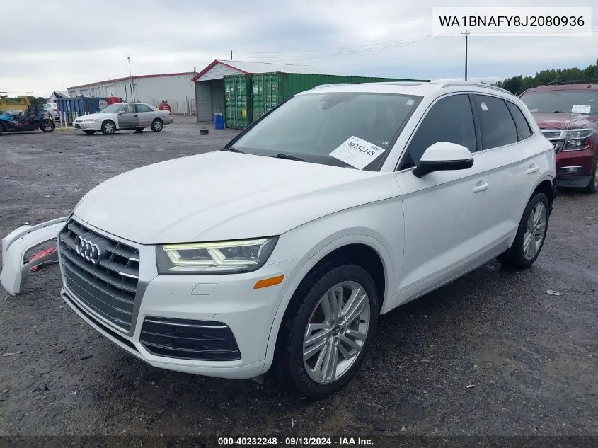 WA1BNAFY8J2080936 2018 Audi Q5 2.0T Premium/2.0T Tech Premium