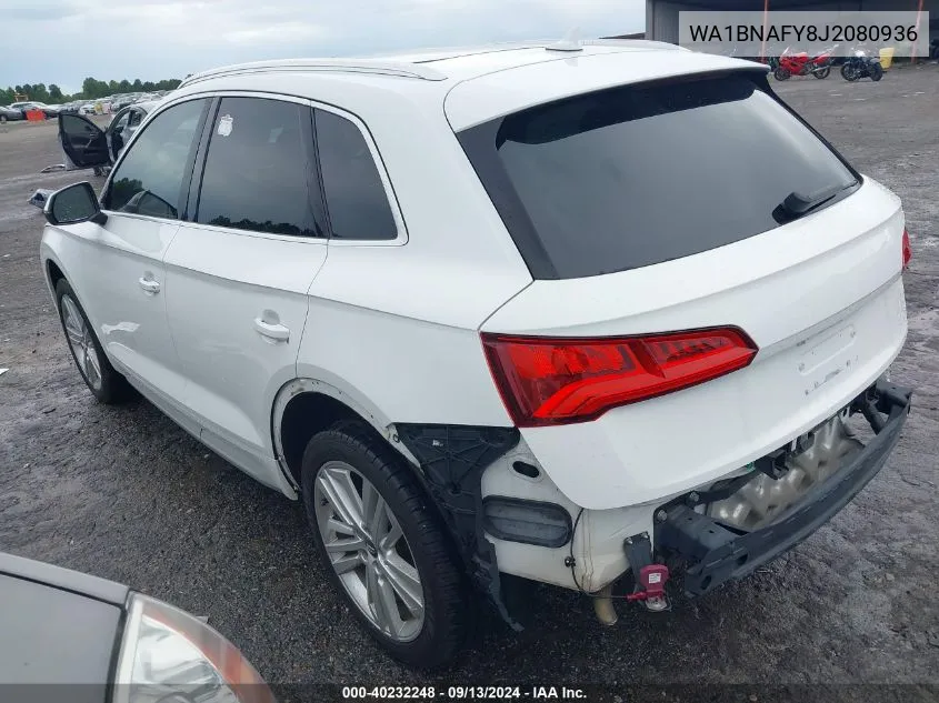 2018 Audi Q5 2.0T Premium/2.0T Tech Premium VIN: WA1BNAFY8J2080936 Lot: 40232248