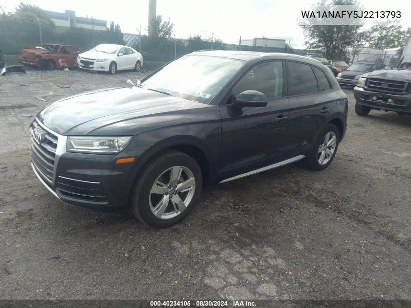 2018 Audi Q5 2.0T Premium/2.0T Tech Premium VIN: WA1ANAFY5J2213793 Lot: 40234105