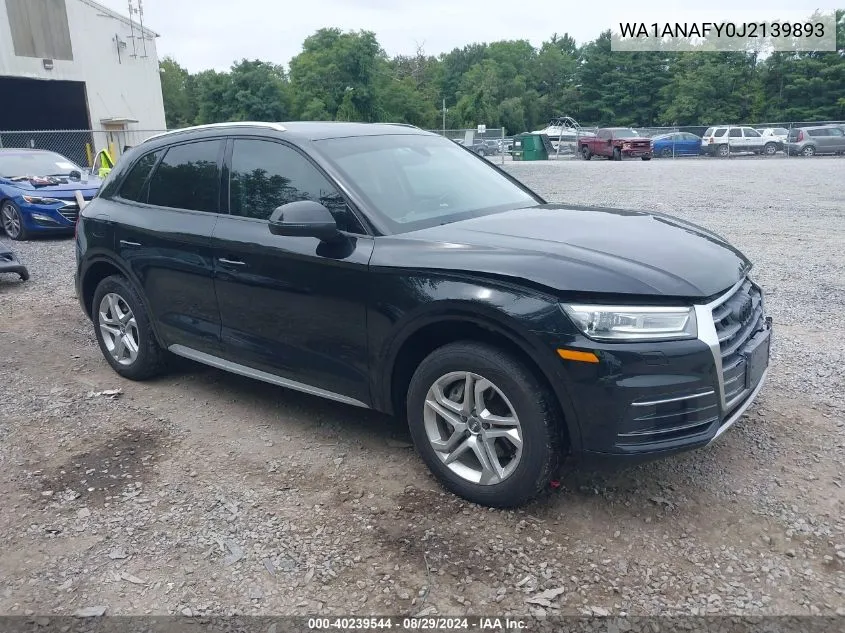 WA1ANAFY0J2139893 2018 Audi Q5 2.0T Premium/2.0T Tech Premium