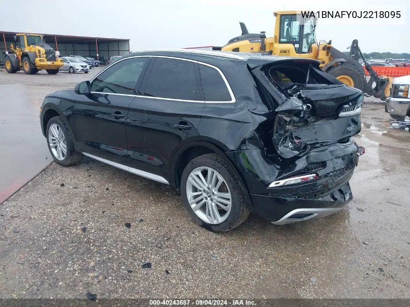 2018 Audi Q5 2.0T Premium/2.0T Tech Premium VIN: WA1BNAFY0J2218095 Lot: 40243687