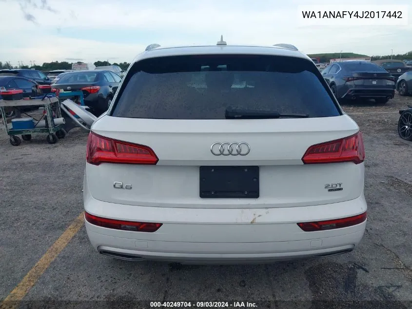 WA1ANAFY4J2017442 2018 Audi Q5 2.0T Premium/2.0T Tech Premium