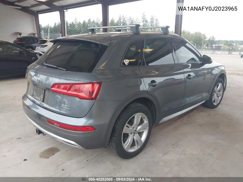 WA1ANAFY0J2023965 2018 Audi Q5 2.0T Tech Premium