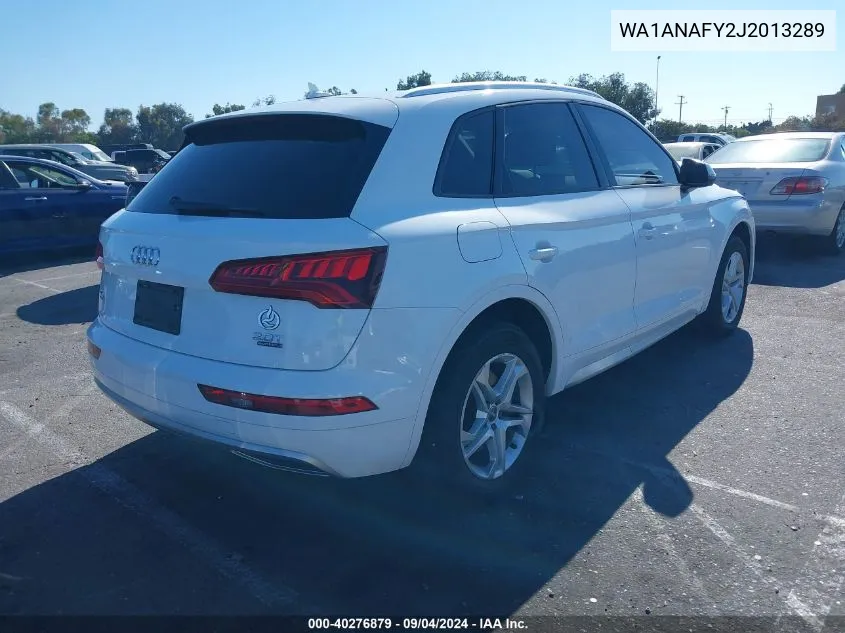 2018 Audi Q5 2.0T Premium/2.0T Tech Premium VIN: WA1ANAFY2J2013289 Lot: 40276879