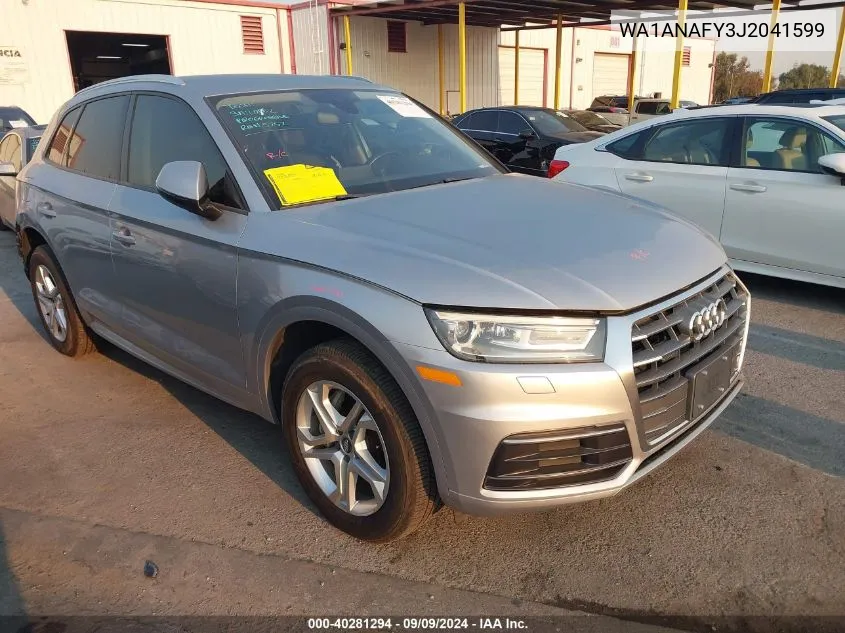 2018 Audi Q5 2.0T Premium/2.0T Tech Premium VIN: WA1ANAFY3J2041599 Lot: 40281294