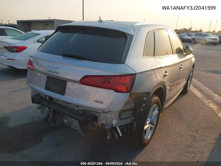 2018 Audi Q5 2.0T Premium/2.0T Tech Premium VIN: WA1ANAFY3J2041599 Lot: 40281294