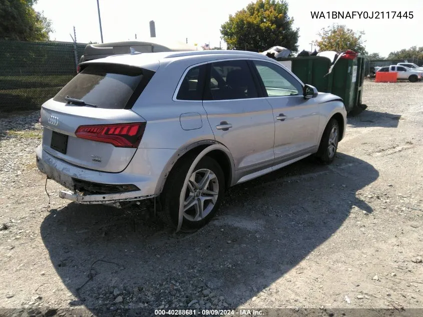 2018 Audi Q5 2.0T Premium/2.0T Tech Premium VIN: WA1BNAFY0J2117445 Lot: 40288681