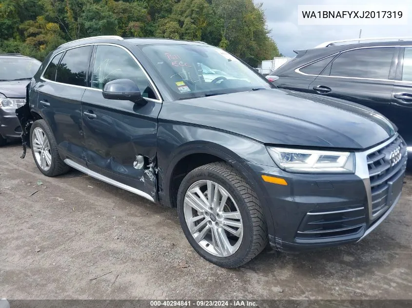 2018 Audi Q5 2.0T Premium/2.0T Tech Premium VIN: WA1BNAFYXJ2017319 Lot: 40294841