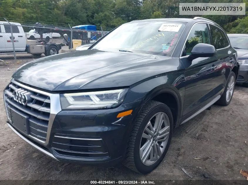 2018 Audi Q5 2.0T Premium/2.0T Tech Premium VIN: WA1BNAFYXJ2017319 Lot: 40294841