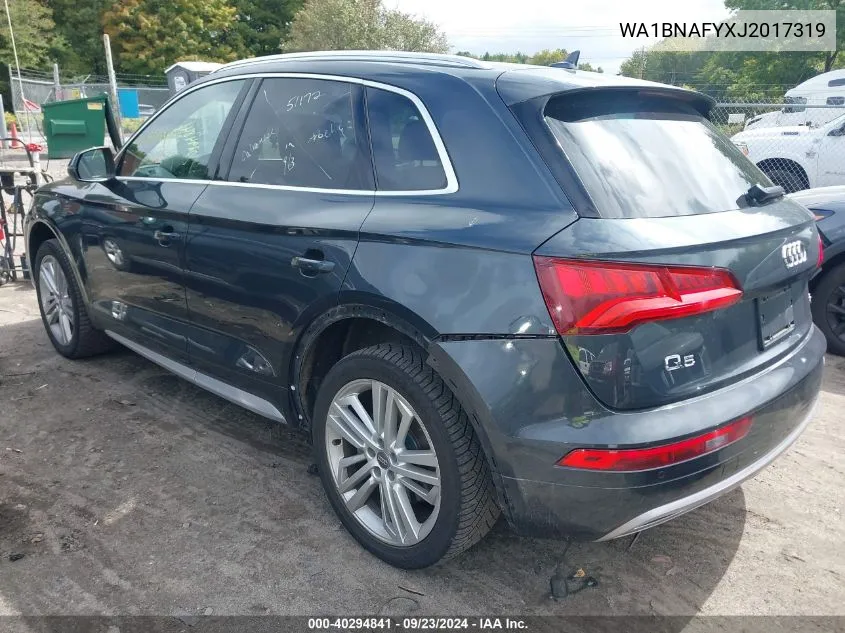 WA1BNAFYXJ2017319 2018 Audi Q5 2.0T Premium/2.0T Tech Premium