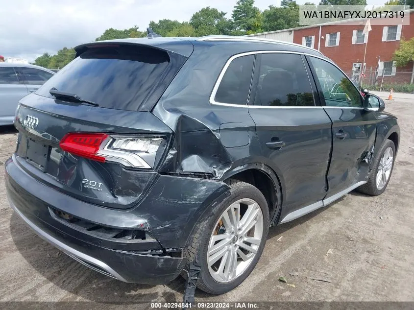 2018 Audi Q5 2.0T Premium/2.0T Tech Premium VIN: WA1BNAFYXJ2017319 Lot: 40294841