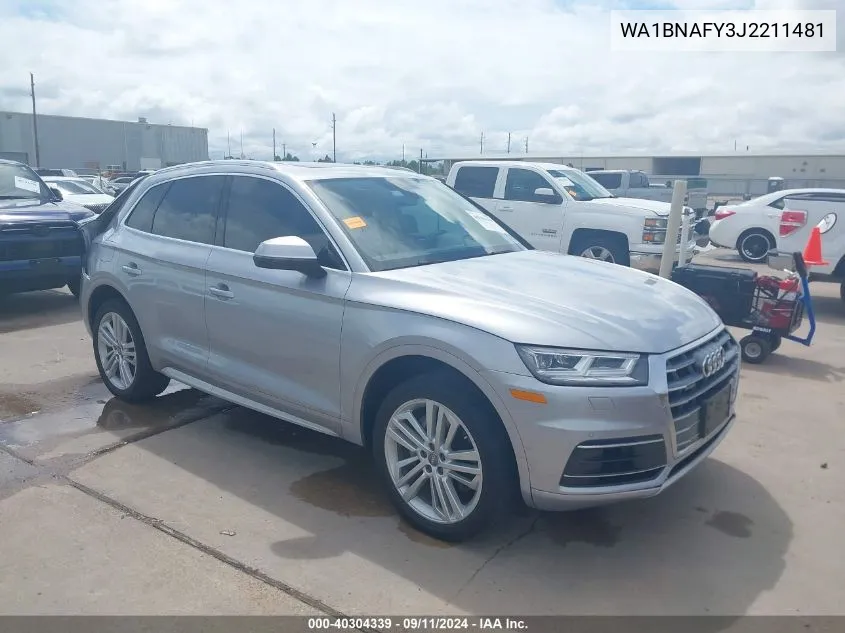 WA1BNAFY3J2211481 2018 Audi Q5 2.0T Premium/2.0T Tech Premium