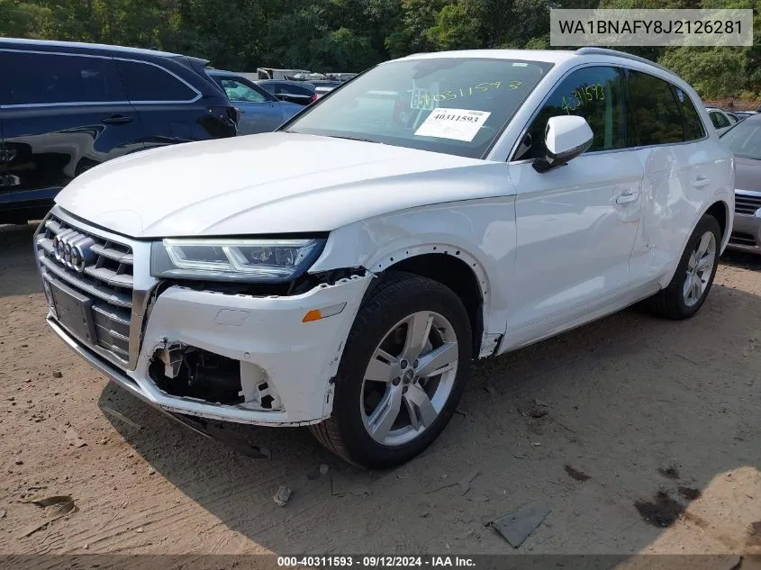 2018 Audi Q5 2.0T Premium/2.0T Tech Premium VIN: WA1BNAFY8J2126281 Lot: 40311593