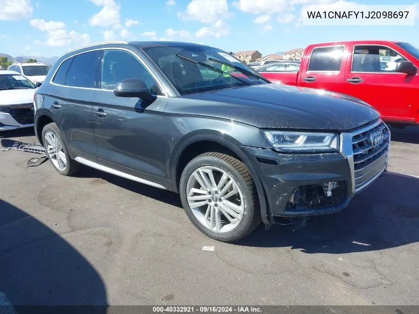 2018 Audi Q5 2.0T Premium/2.0T Tech Premium VIN: WA1CNAFY1J2098697 Lot: 40332921