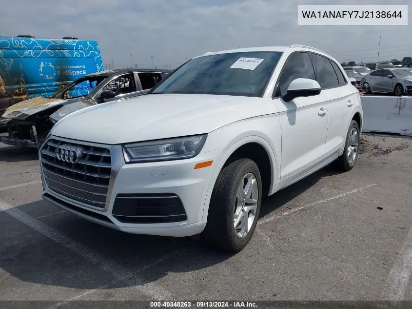 WA1ANAFY7J2138644 2018 Audi Q5 Premium