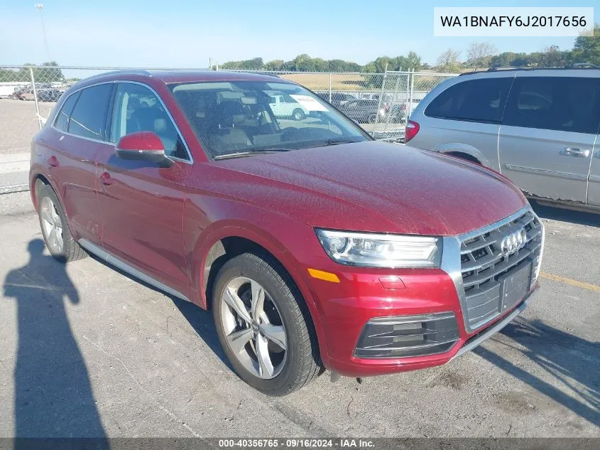 2018 Audi Q5 Premium Plus VIN: WA1BNAFY6J2017656 Lot: 40356765