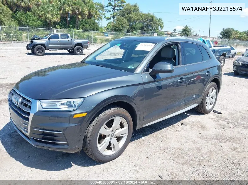 2018 Audi Q5 2.0T Premium/2.0T Tech Premium VIN: WA1ANAFY3J2215574 Lot: 40365081