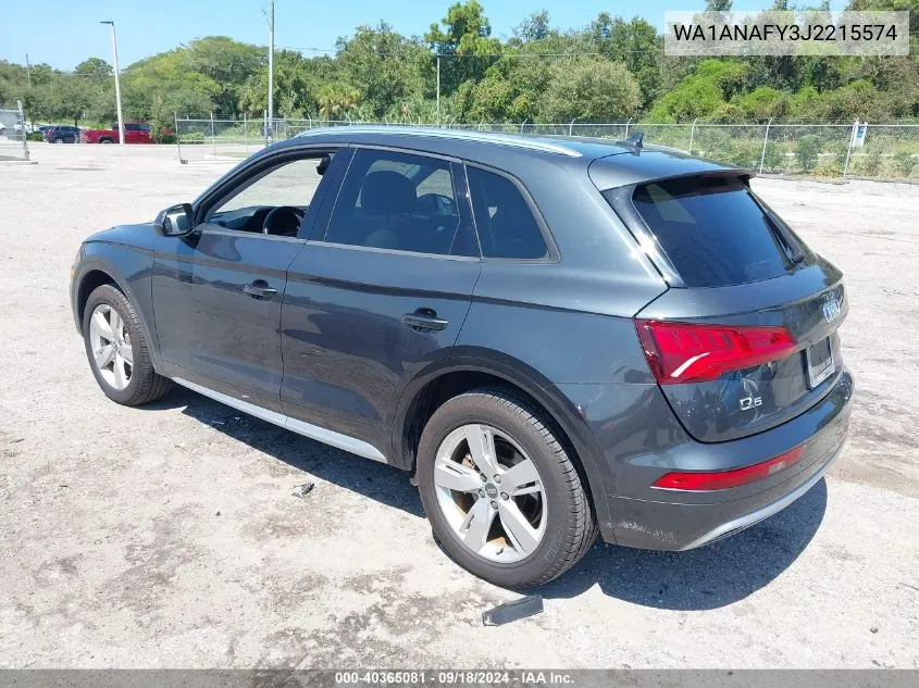 2018 Audi Q5 2.0T Premium/2.0T Tech Premium VIN: WA1ANAFY3J2215574 Lot: 40365081