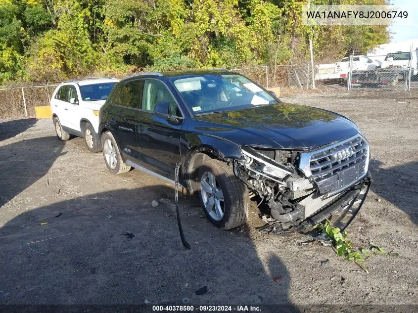 WA1ANAFY8J2006749 2018 Audi Q5 Premium