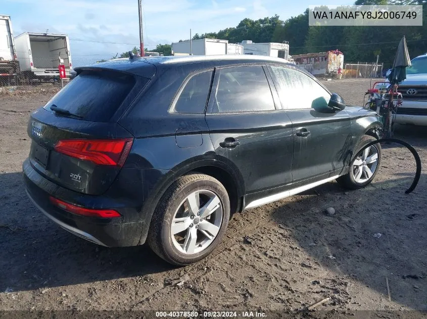 WA1ANAFY8J2006749 2018 Audi Q5 Premium