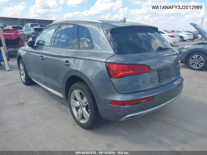 WA1ANAFY3J2012989 2018 Audi Q5 2.0T Premium/2.0T Tech Premium