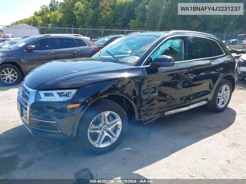 2018 Audi Q5 2.0T Premium/2.0T Tech Premium VIN: WA1BNAFY4J2231237 Lot: 40382786