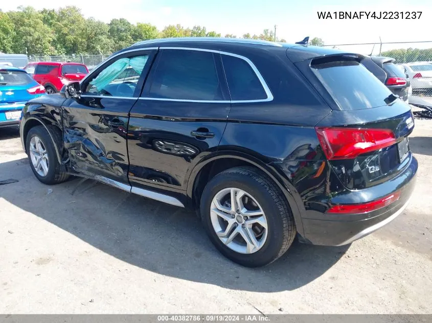 2018 Audi Q5 2.0T Premium/2.0T Tech Premium VIN: WA1BNAFY4J2231237 Lot: 40382786