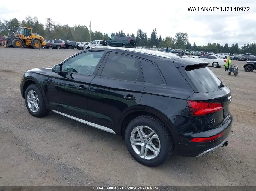 WA1ANAFY1J2140972 2018 Audi Q5 2.0T Premium/2.0T Tech Premium