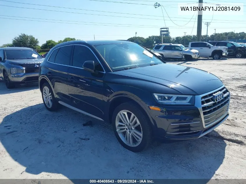 WA1BNAFY1J2081409 2018 Audi Q5 2.0T Premium/2.0T Tech Premium