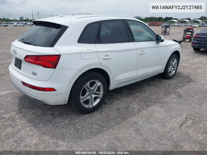 WA1ANAFY2J2127485 2018 Audi Q5 2.0T Premium/2.0T Tech Premium