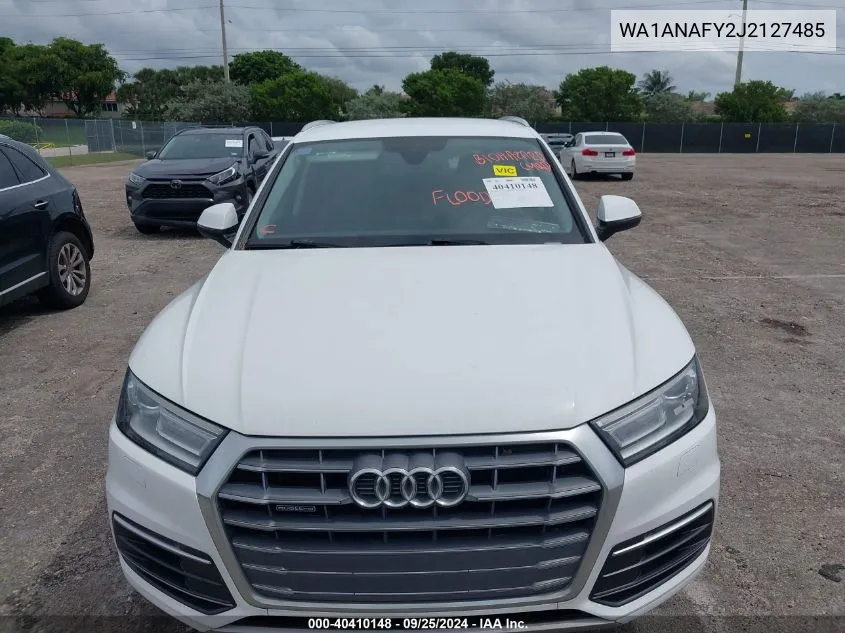 2018 Audi Q5 2.0T Premium/2.0T Tech Premium VIN: WA1ANAFY2J2127485 Lot: 40410148