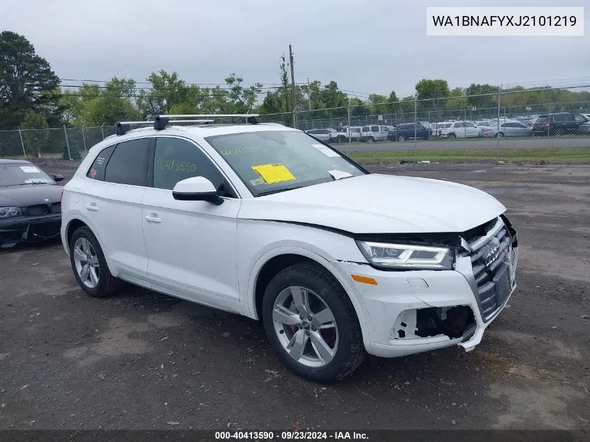 2018 Audi Q5 2.0T Premium/2.0T Tech Premium VIN: WA1BNAFYXJ2101219 Lot: 40413590