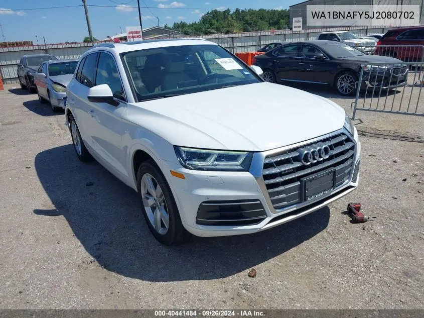 2018 Audi Q5 Premium Plus VIN: WA1BNAFY5J2080702 Lot: 40441484