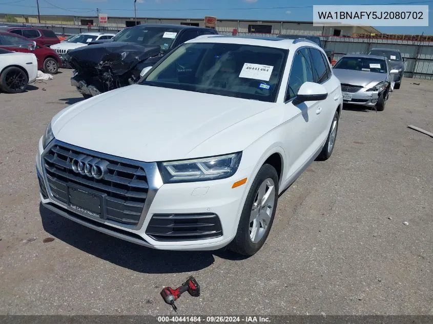 2018 Audi Q5 Premium Plus VIN: WA1BNAFY5J2080702 Lot: 40441484