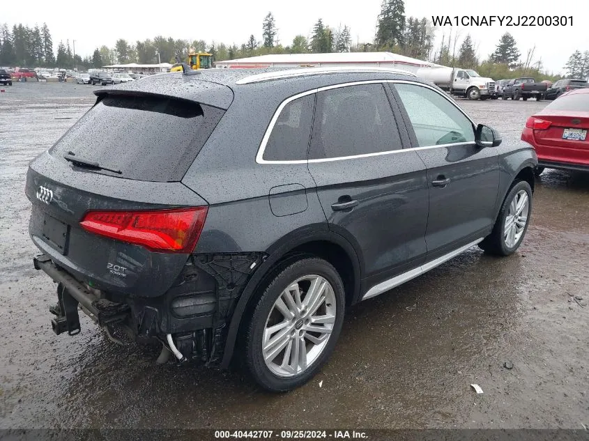 WA1CNAFY2J2200301 2018 Audi Q5 2.0T Premium/2.0T Tech Premium