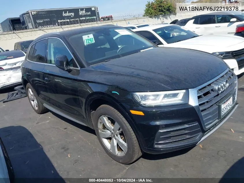 2018 Audi Q5 2.0T Premium/2.0T Tech Premium VIN: WA1BNAFY6J2219378 Lot: 40448053